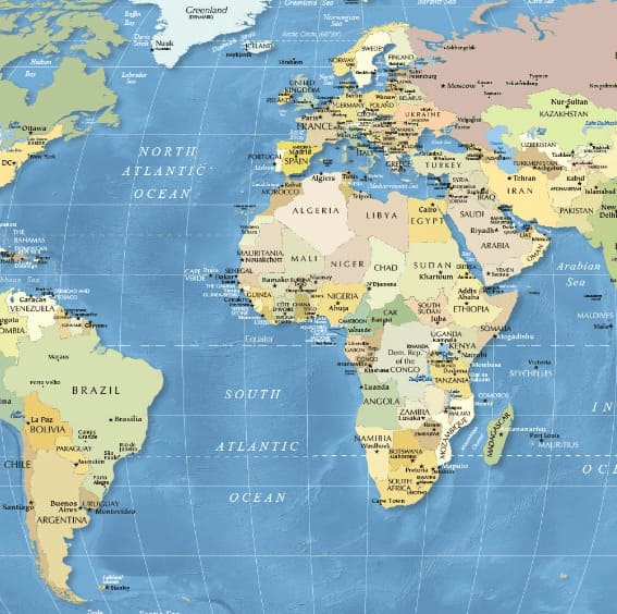 Acervo de mapas básicos dos países