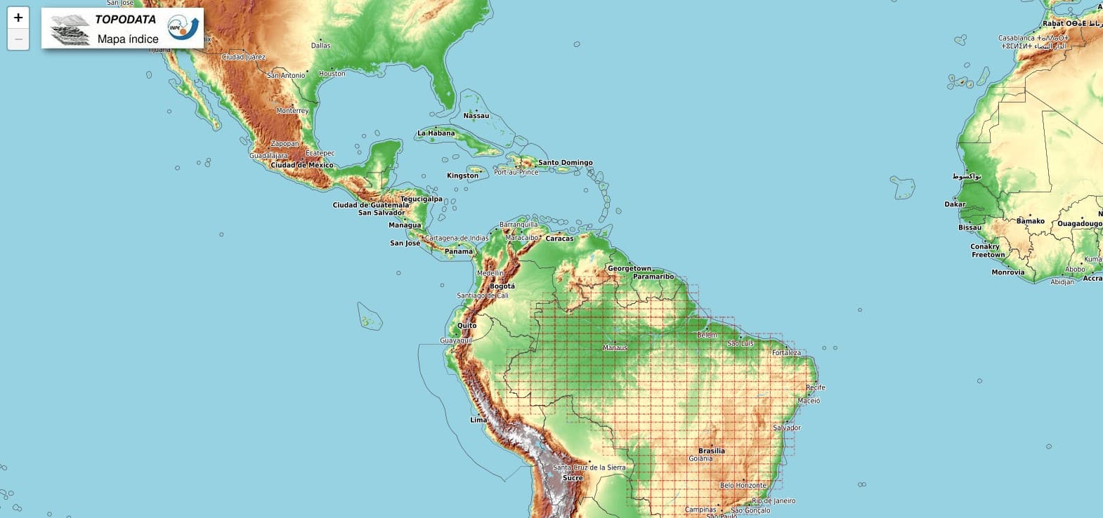 Mapa Índice Topodata