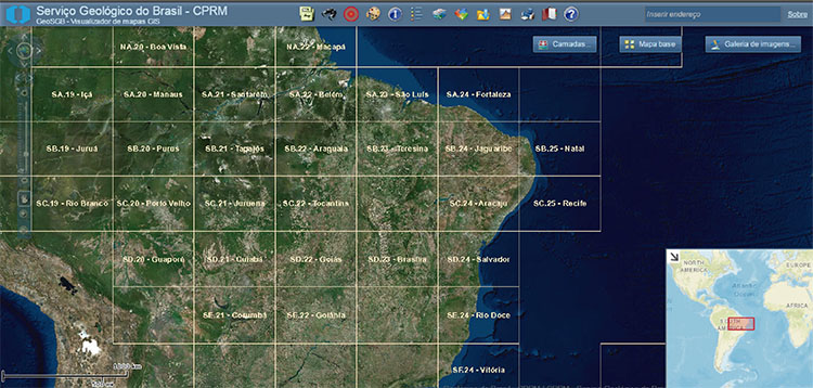 Dados espaciais CPRM SGB