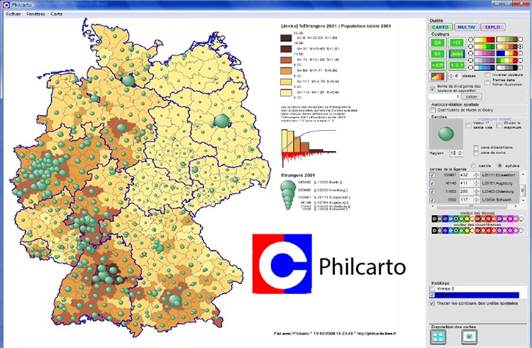 Criar o mapa de Portugal com iMapBuilder HTML5 software de mapeamento,  visualizados em dispositivos móveis