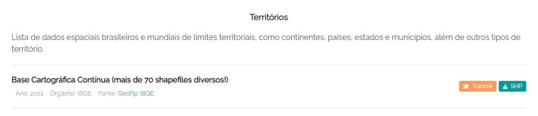 Baixar limites do Brasil no site Geoaplicada