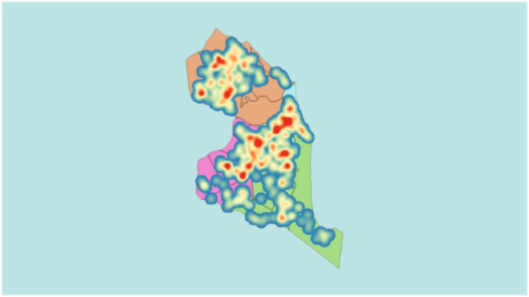 Mapas de calor ou Kernel