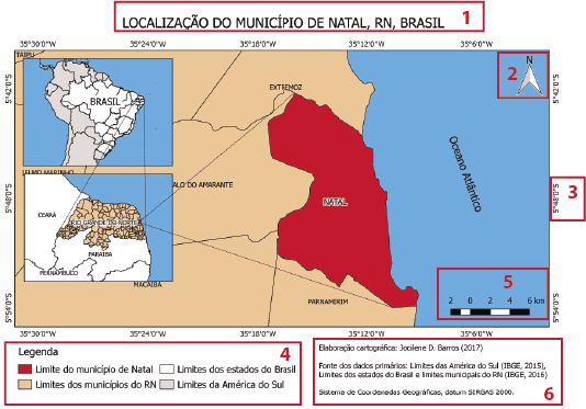 Elementos do mapa