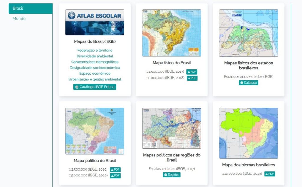 Mapas do Brasil e do mundo sobre diversos temas - Geoaplicada