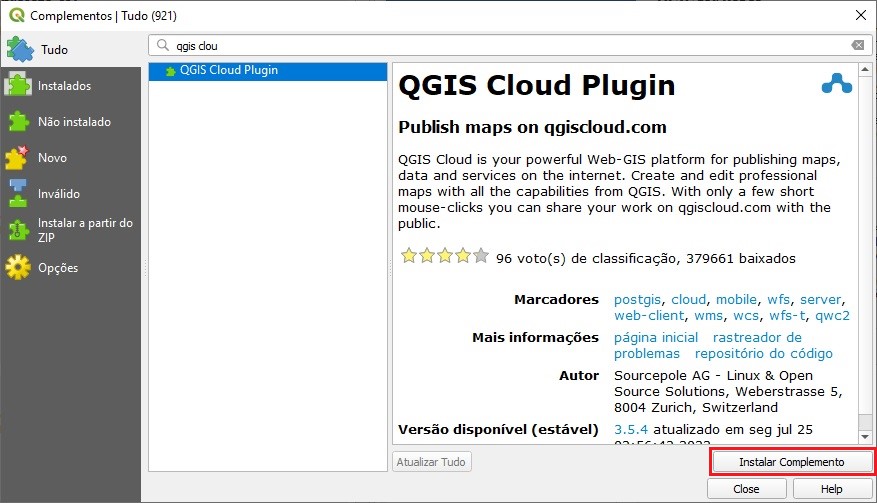 Plugin para instalar