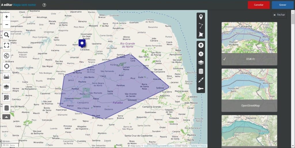 Mapas na nuvem com uMap