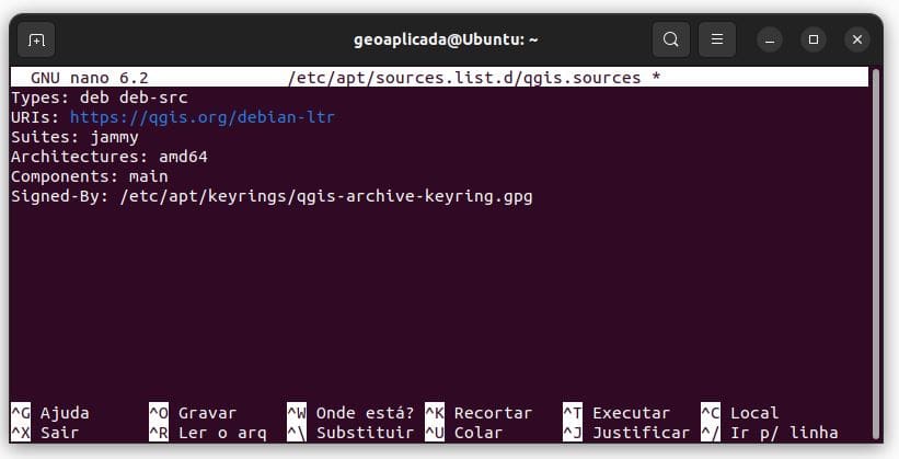 Adicionar repositório do QGIS no Linux Ubuntu