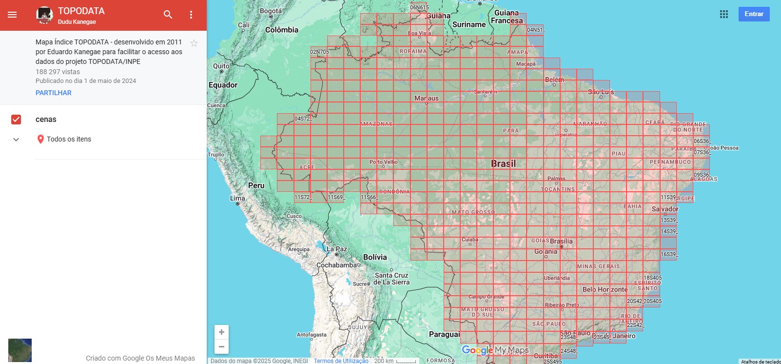 Modelo Digital de Elevação do Brasil (TOPODATA) - Geoaplicada