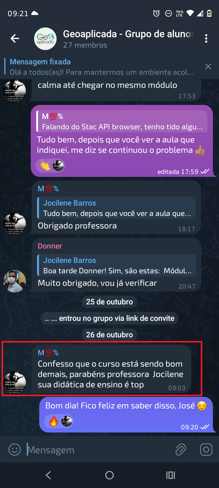 Depoimento do aluno José para o curso de Mapas Temáticos com QGIS